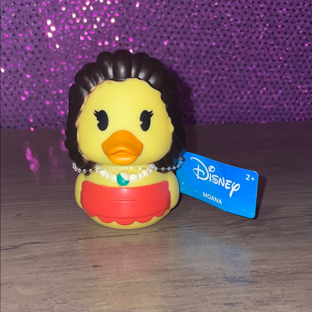 Disney Moana Rubber Duck | Red & Yellow Bath Toy | Lilo & Stitch Series NWT